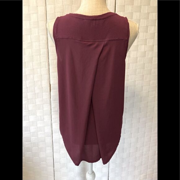 Loft burgundy sleeveless Top Medium - Picture 5 of 6
